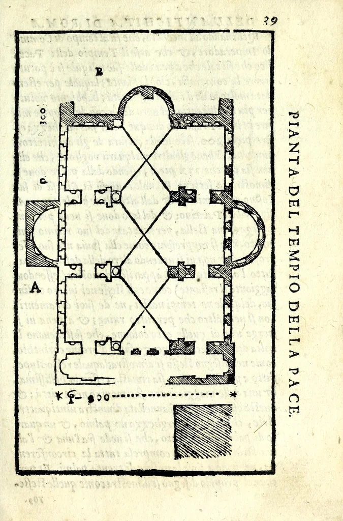 An illustration from Le antichità della citta di Roma : raccolte sotto brevita da diuersi antichi & moderni scrittori, 1588, leaf 81