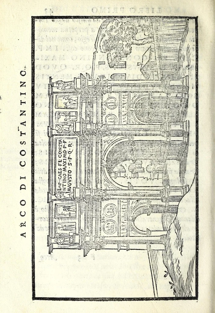 An illustration from Le antichità della città di Roma : raccolte sotto brevità da diuersi antichi & moderni scrittori, 1569, leaf 108