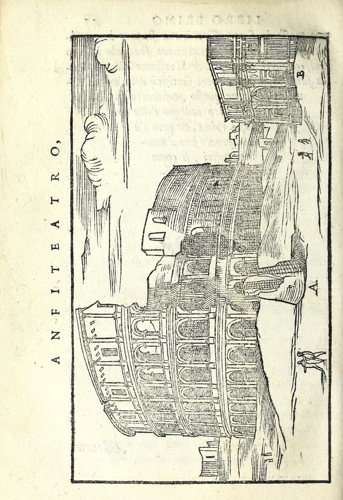 An illustration from Le antichità della città di Roma : raccolte sotto brevità da diuersi antichi & moderni scrittori, 1569, leaf 116