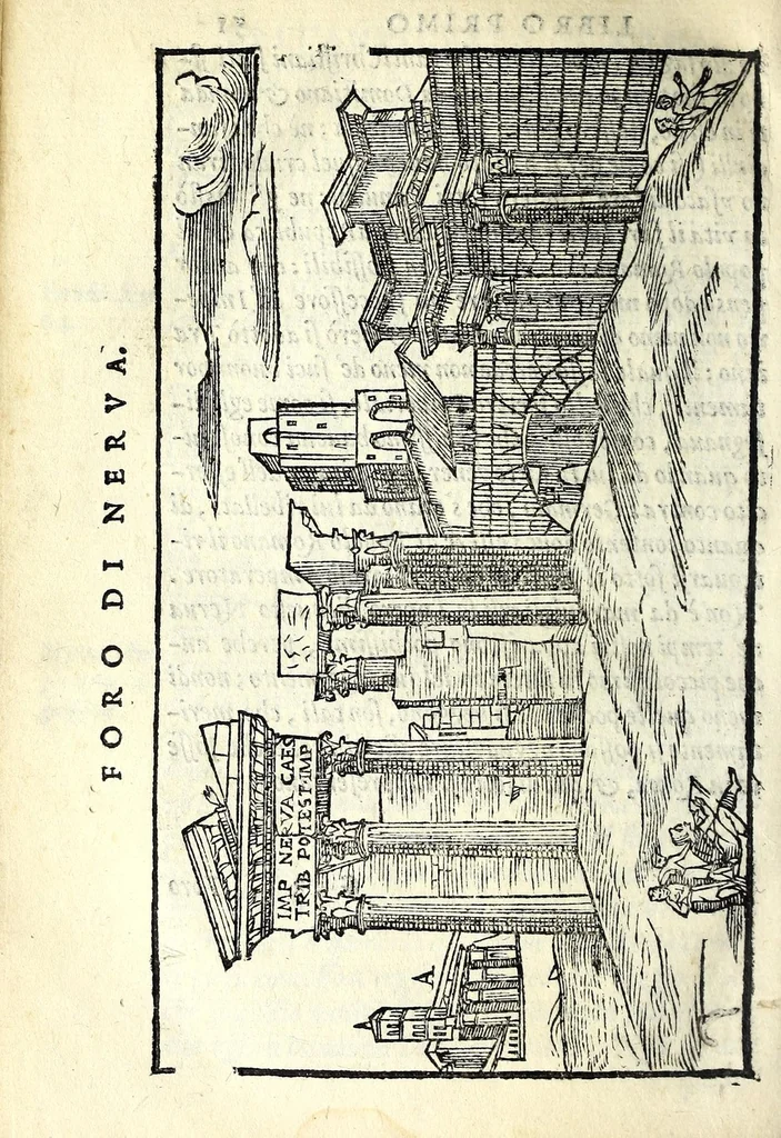 An illustration from Le antichità della città di Roma : raccolte sotto brevità da diuersi antichi & moderni scrittori, 1569, leaf 124