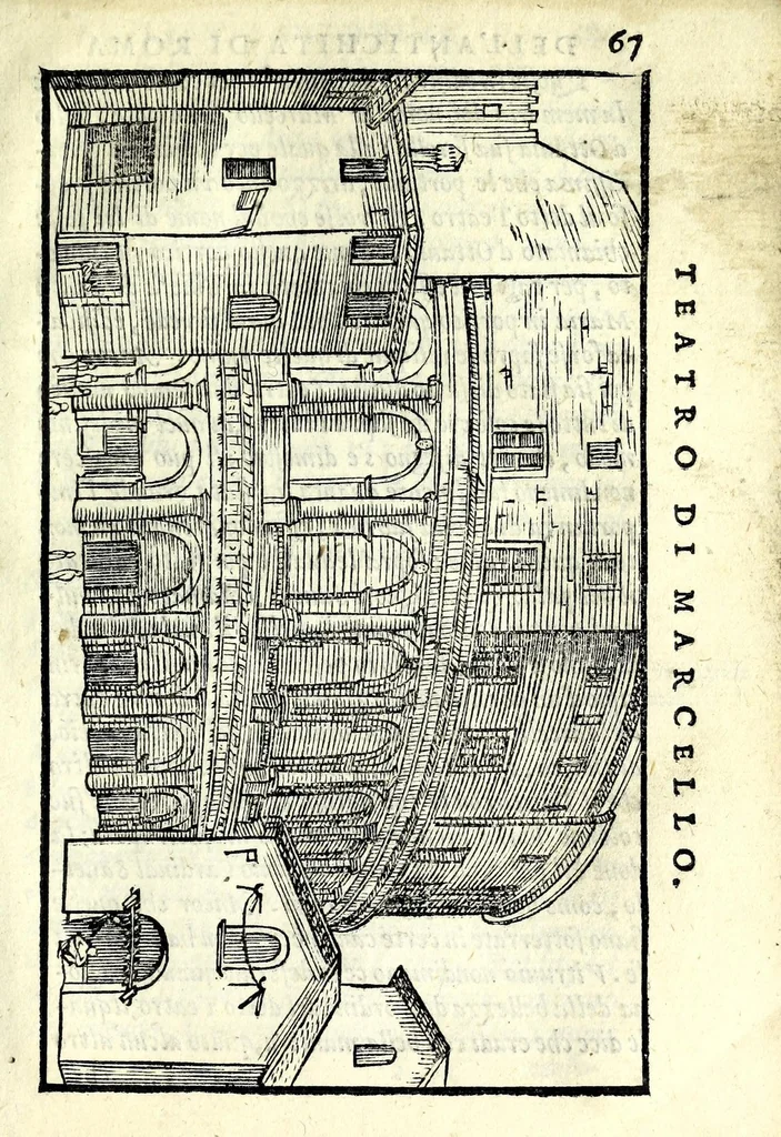 An illustration from Le antichità della città di Roma : raccolte sotto brevità da diuersi antichi & moderni scrittori, 1569, leaf 155