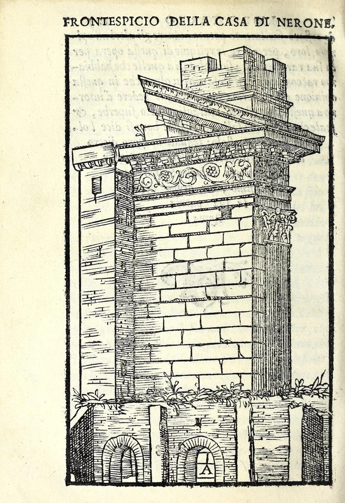 An illustration from Le antichità della città di Roma : raccolte sotto brevità da diuersi antichi & moderni scrittori, 1569, leaf 268