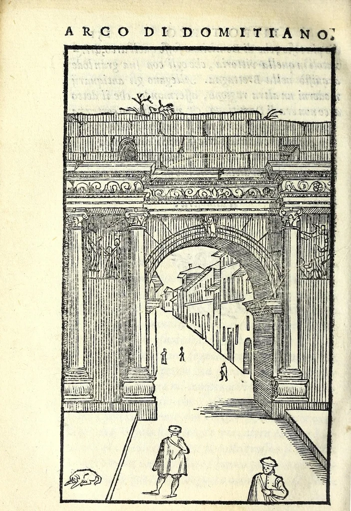 An illustration from Le antichità della città di Roma : raccolte sotto brevità da diuersi antichi & moderni scrittori, 1569, leaf 324