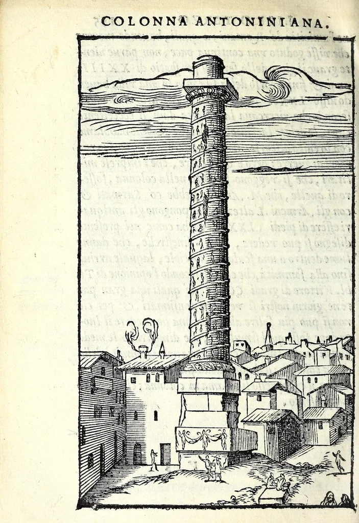 An illustration from Le antichità della città di Roma : raccolte sotto brevità da diuersi antichi & moderni scrittori, 1569, leaf 332