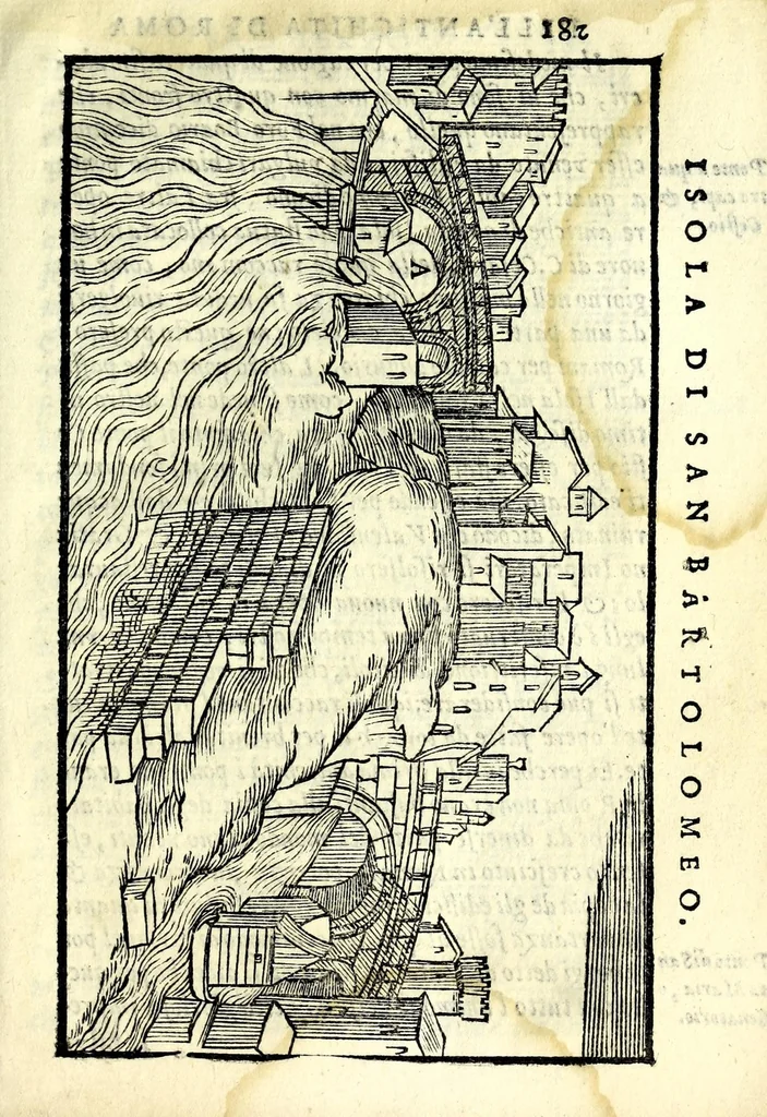 An illustration from Le antichità della città di Roma : raccolte sotto brevità da diuersi antichi & moderni scrittori, 1569, leaf 385