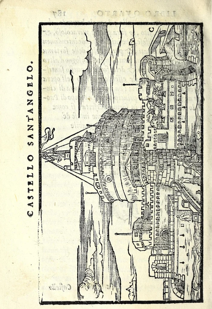 An illustration from Le antichità della città di Roma : raccolte sotto brevità da diuersi antichi & moderni scrittori, 1569, leaf 396