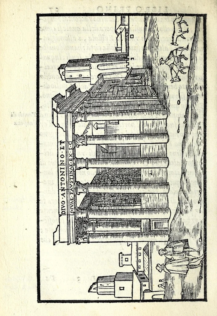 An illustration from Le antichità della città di Roma : raccolte sotto brevità da diuersi antichi & moderni scrittori, 1569, leaf 76