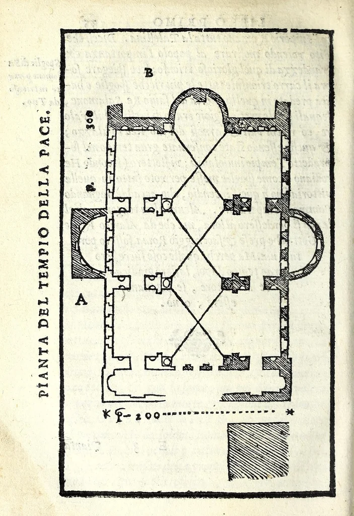 An illustration from Le antichità della città di Roma : raccolte sotto brevità da diuersi antichi & moderni scrittori, 1569, leaf 92