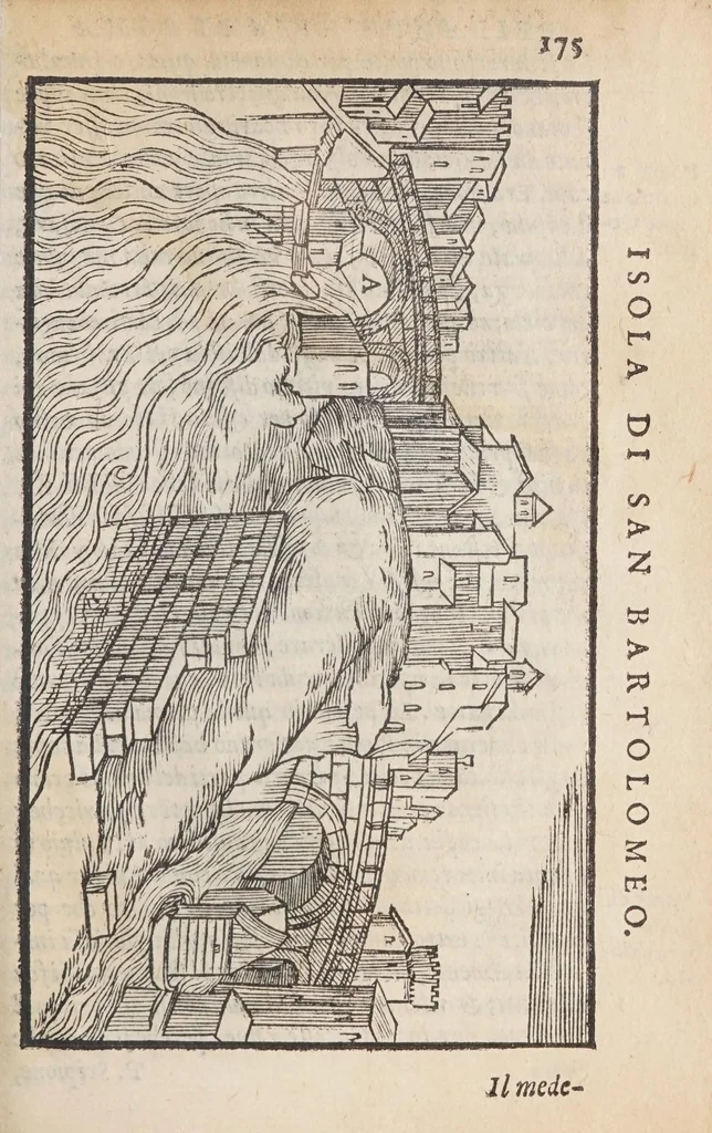 An illustration from Le antichità della citta di Roma, raccolte sotto brevita da diuersi antichi & moderni scrittori,, 1580, leaf 353