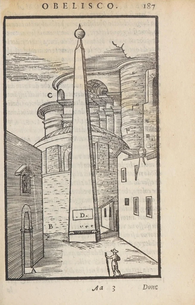 An illustration from Le antichità della citta di Roma, raccolte sotto brevita da diuersi antichi & moderni scrittori,, 1580, leaf 377