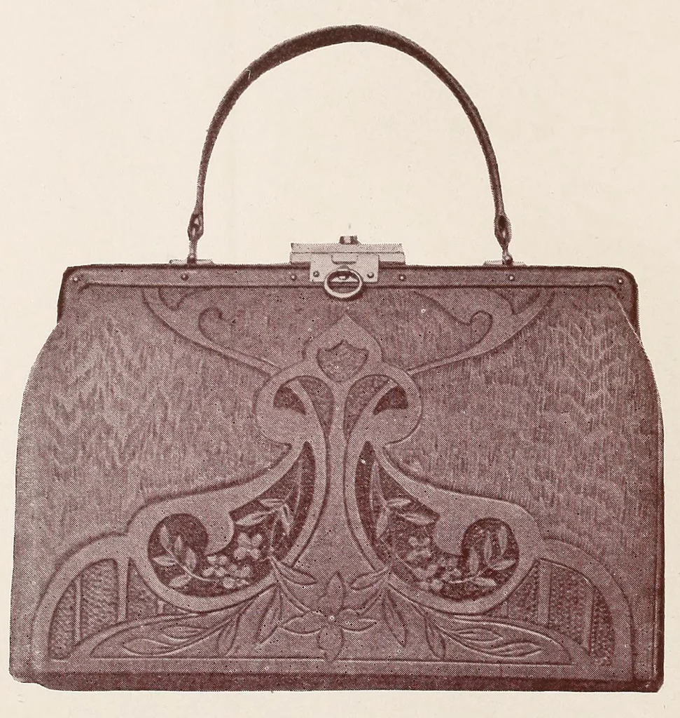 An illustration from Leather work, 1908, leaf 14