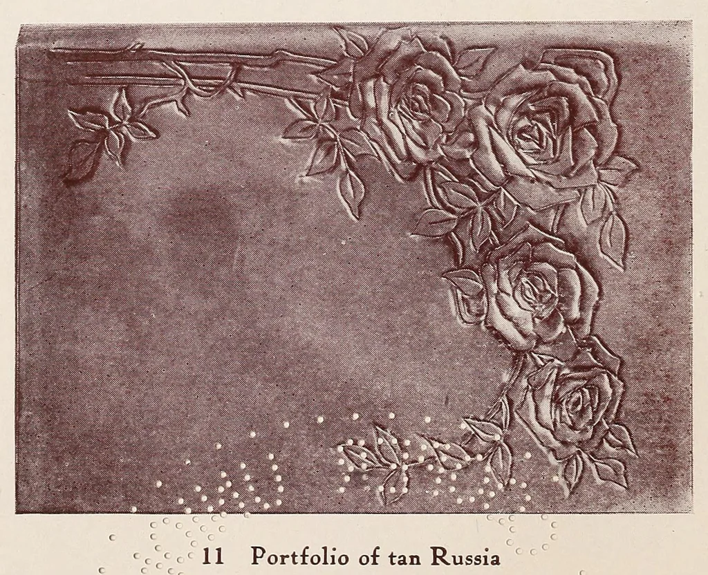 An illustration from Leather work, 1908, leaf 20