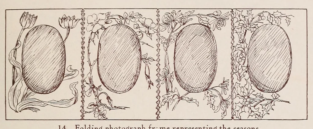 An illustration from Leather work, 1908, leaf 43