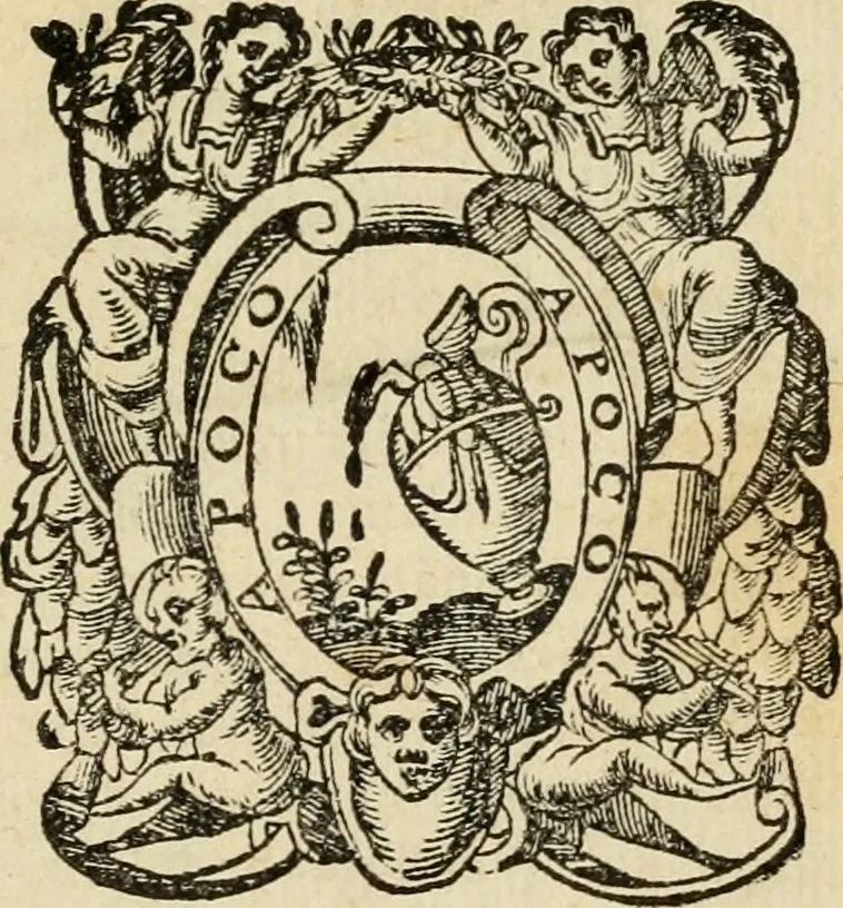 An illustration from Le attioni d'Arrigo terzo re di Francia, et qvarto di Polonia : descritte in dialogo: nelquale si raccontano molte cose della Sua Fanciullezza, molte imprese di guerra, l'entrata Sua al regno di Polonia, la partita, & le pompe, con le quali è stato riceuuto en Vinetia, & altroue, con essempi d'historie in paragone, & massimamente de principi di corona, ch'altre volte sono stati riceuuti in Vinetia.., 1574, leaf 96
