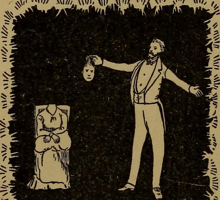 An illustration from Leaves from conjurers' scrap books, or, Modern magicians and their works, 1891, leaf 165
