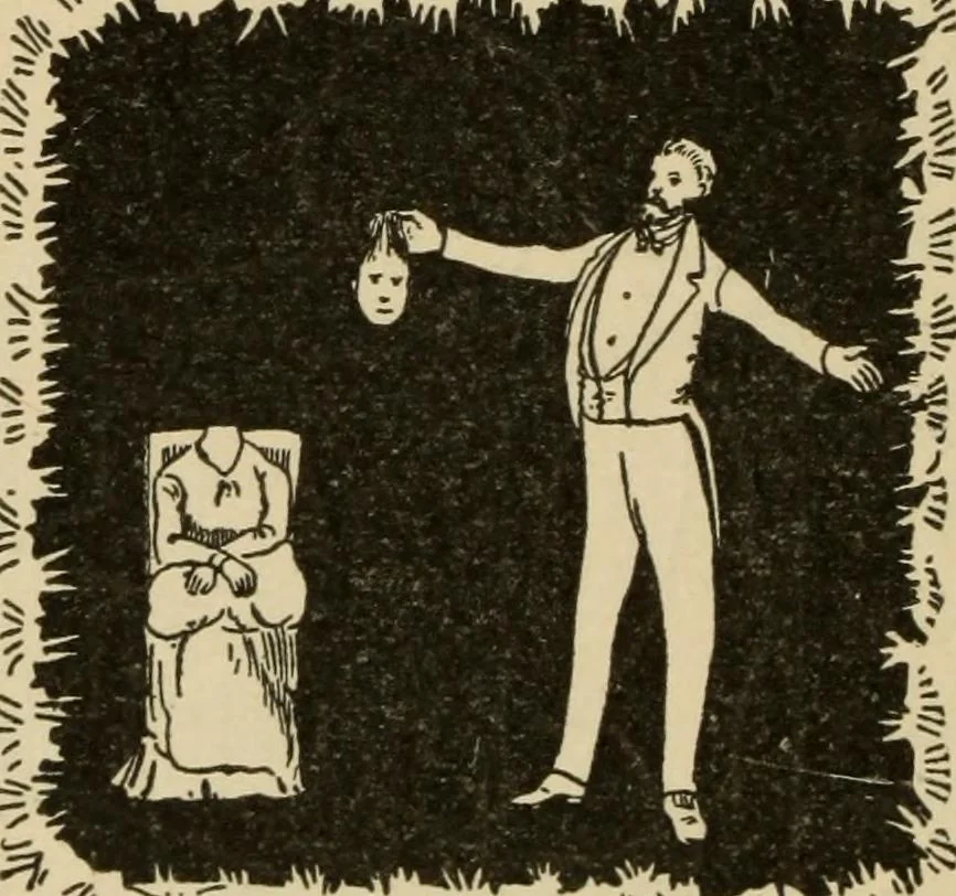 An illustration from Leaves from conjurers' scrap books : or, Modern magicians and their works, 1891, leaf 167