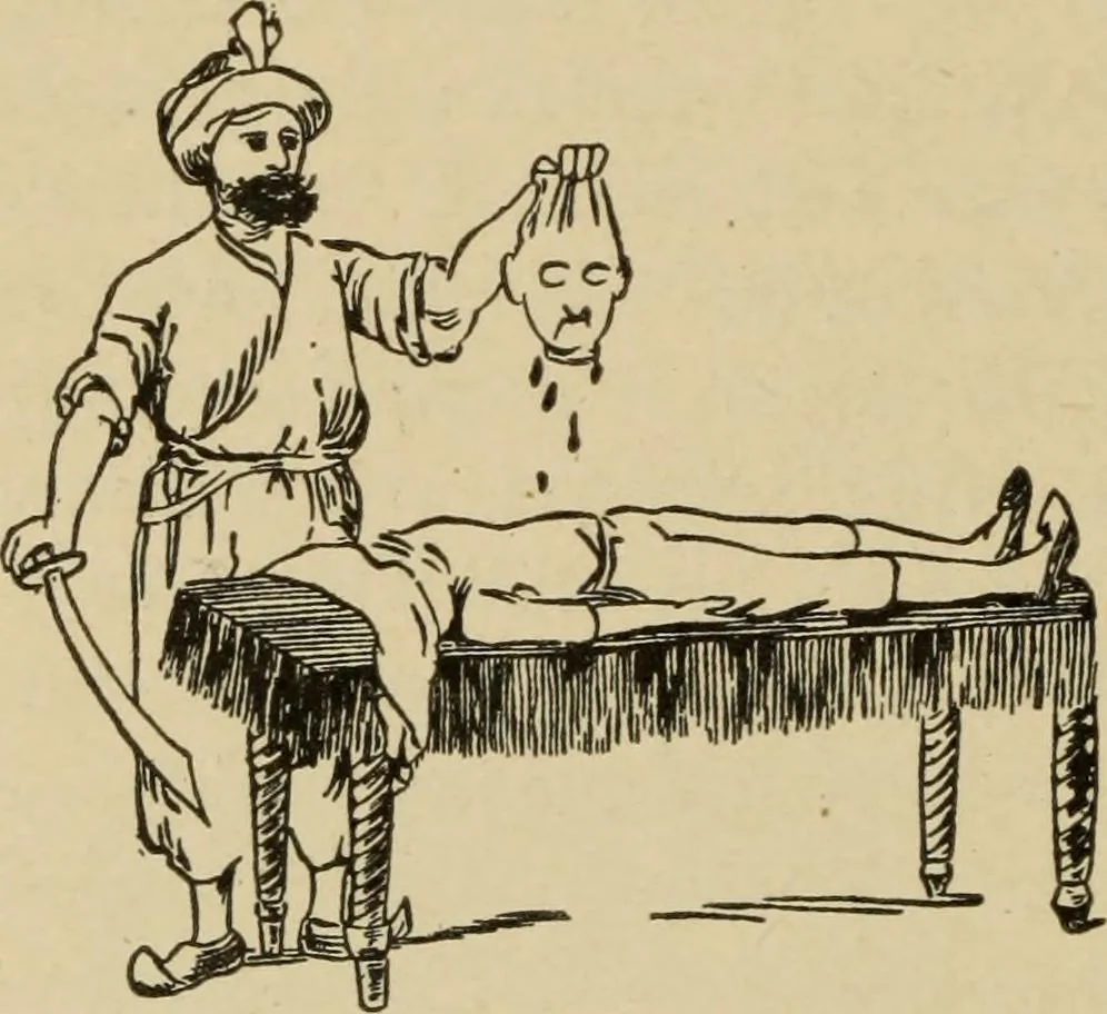 An illustration from Leaves from conjurers' scrap books : or, Modern magicians and their works, 1891, leaf 169