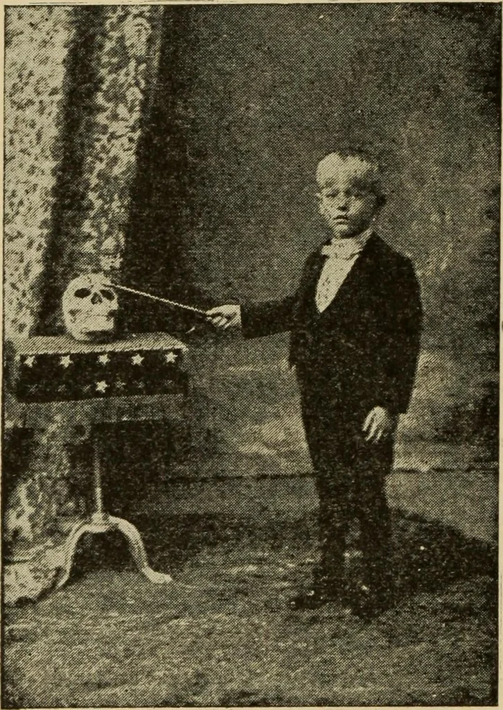 An illustration from Leaves from conjurers' scrap books : or, Modern magicians and their works, 1891, leaf 41