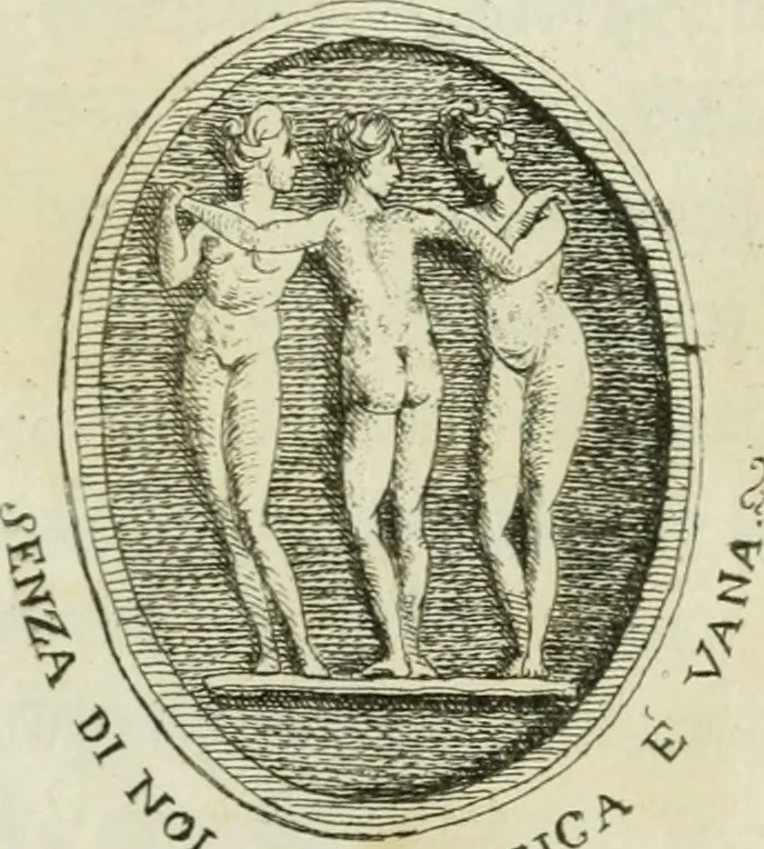 An illustration from Le belle arti, 1790, leaf 6