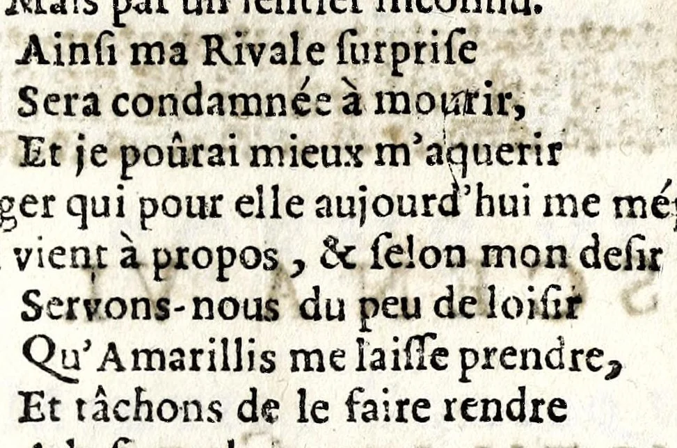 An illustration from Le berger fidelle : traduit de l'italien de Guarini en vers françois, 1677, leaf 311