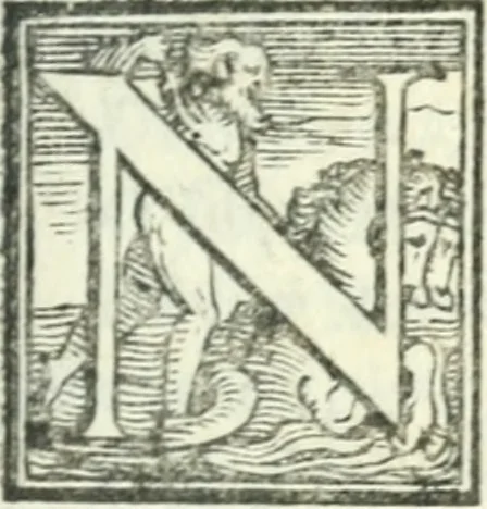 An illustration from Le bizzarre, faconde, et ingeniose rime pescatorie. Nelle quali si contengono sonetti, stäze, capitoli, madrigali, epitafij, disperate, e canzoni. Et il commento di due sonetti del Petrarcha, in antiqua materna lingua, 1557, leaf 10