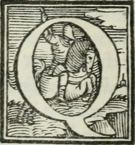 An illustration from Le bizzarre, faconde, et ingeniose rime pescatorie. Nelle quali si contengono sonetti, stäze, capitoli, madrigali, epitafij, disperate, e canzoni. Et il commento di due sonetti del Petrarcha, in antiqua materna lingua, 1557, leaf 33