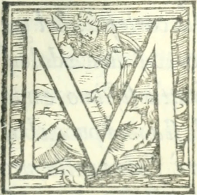 An illustration from Le bizzarre, faconde, et ingeniose rime pescatorie. Nelle quali si contengono sonetti, stäze, capitoli, madrigali, epitafij, disperate, e canzoni. Et il commento di due sonetti del Petrarcha, in antiqua materna lingua, 1557, leaf 6