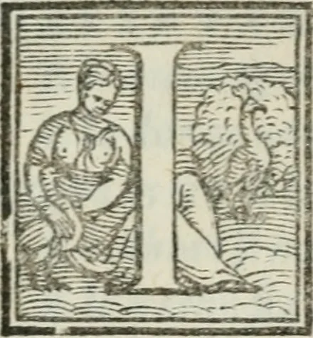 An illustration from Le bizzarre, faconde, et ingeniose rime pescatorie. Nelle quali si contengono sonetti, stäze, capitoli, madrigali, epitafij, disperate, e canzoni. Et il commento di due sonetti del Petrarcha, in antiqua materna lingua, 1557, leaf 67