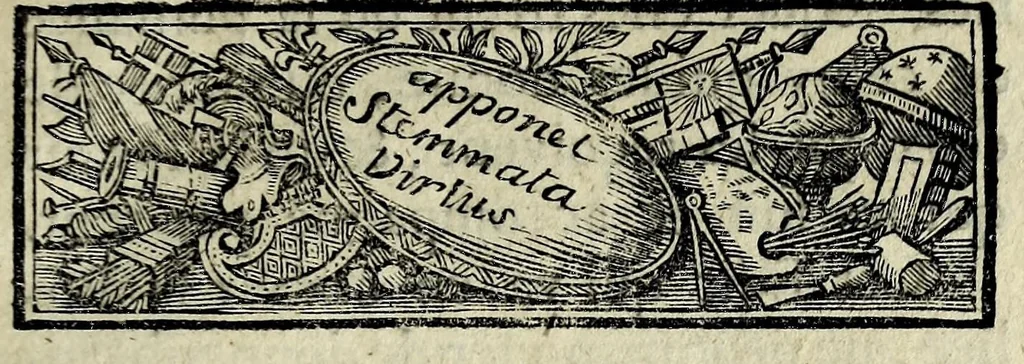 An illustration from Le blason de France, ou, Notes curieuses sur l'edit concernant la police des armoiries, 1697, leaf 21