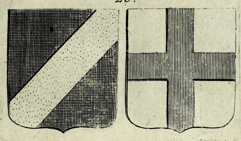 An illustration from Le blason de France, ou, Notes curieuses sur l'edit concernant la police des armoiries, 1697, leaf 275