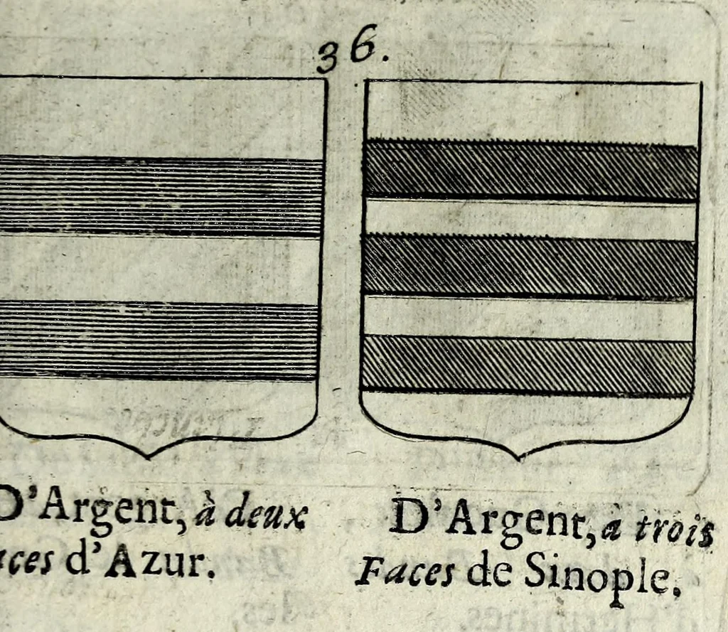 An illustration from Le blason de France, ou, Notes curieuses sur l'edit concernant la police des armoiries, 1697, leaf 279
