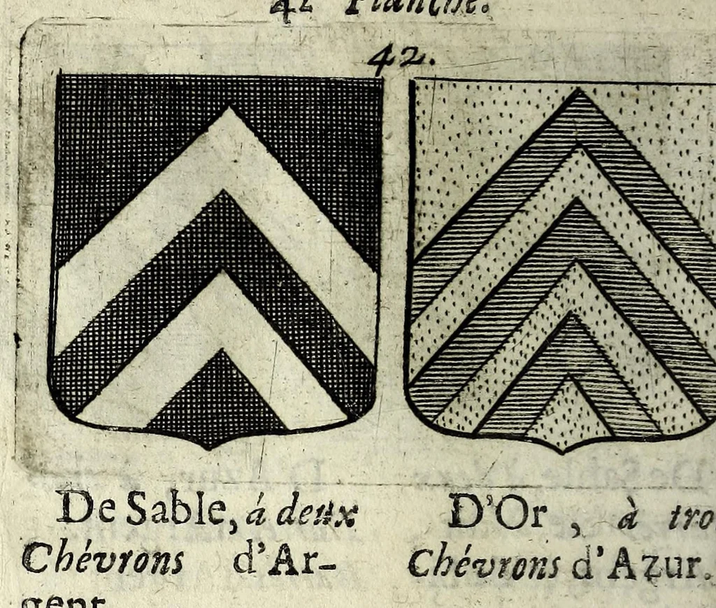 An illustration from Le blason de France, ou, Notes curieuses sur l'edit concernant la police des armoiries, 1697, leaf 282