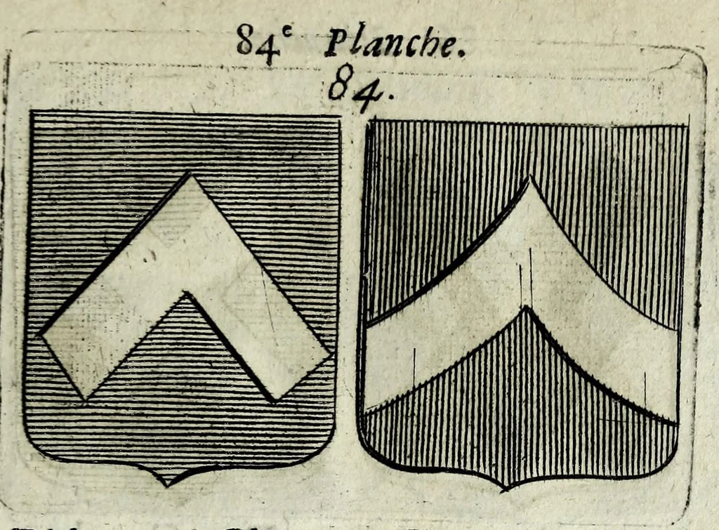 An illustration from Le blason de France, ou, Notes curieuses sur l'edit concernant la police des armoiries, 1697, leaf 303