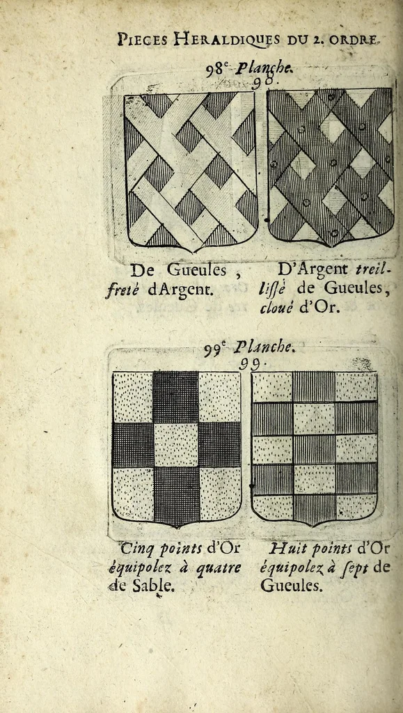 An illustration from Le blason de France, ou, Notes curieuses sur l'edit concernant la police des armoiries, 1697, leaf 310