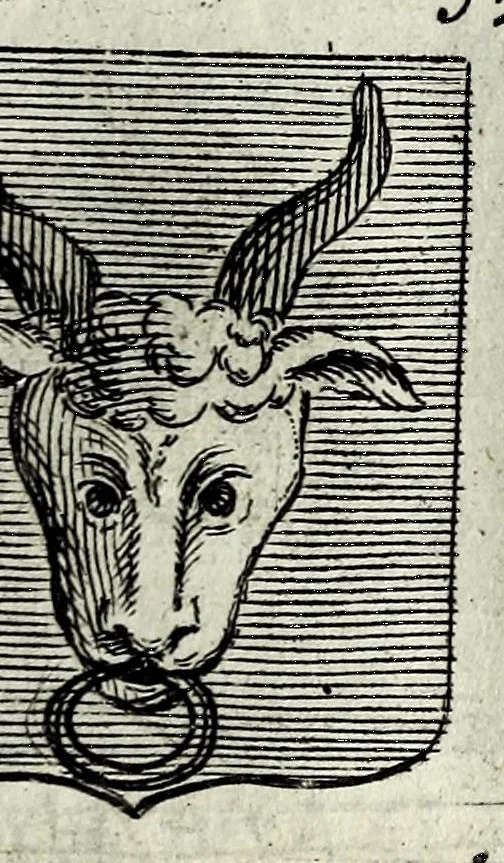 An illustration from Le blason de France, ou, Notes curieuses sur l'edit concernant la police des armoiries, 1697, leaf 321