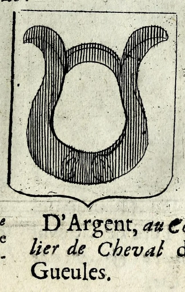 An illustration from Le blason de France, ou, Notes curieuses sur l'edit concernant la police des armoiries, 1697, leaf 321