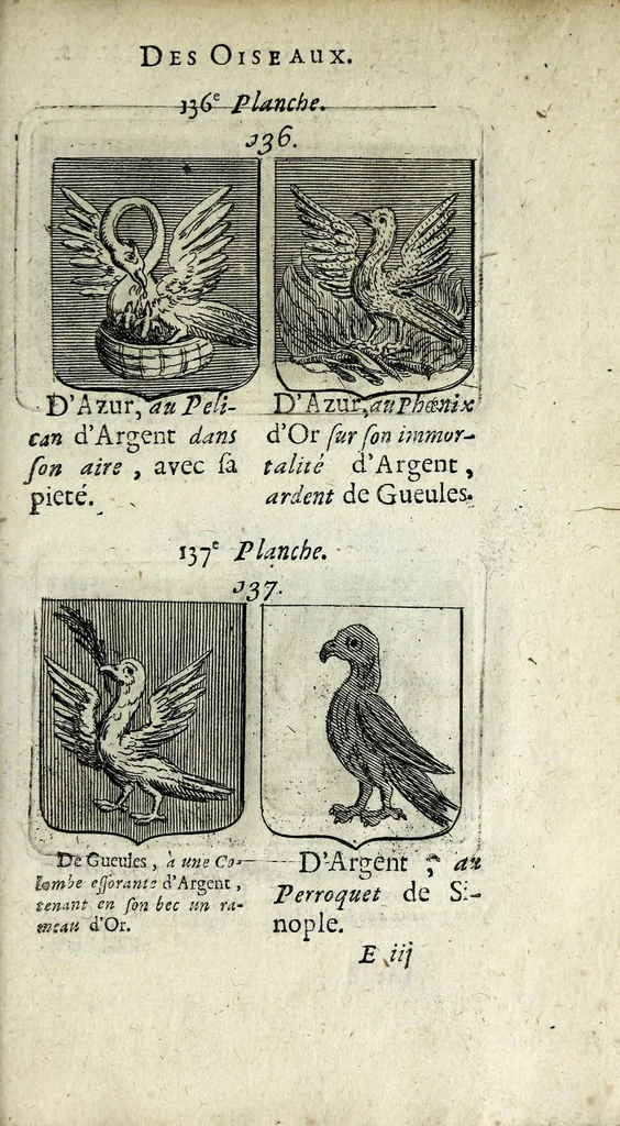An illustration from Le blason de France, ou, Notes curieuses sur l'edit concernant la police des armoiries, 1697, leaf 329