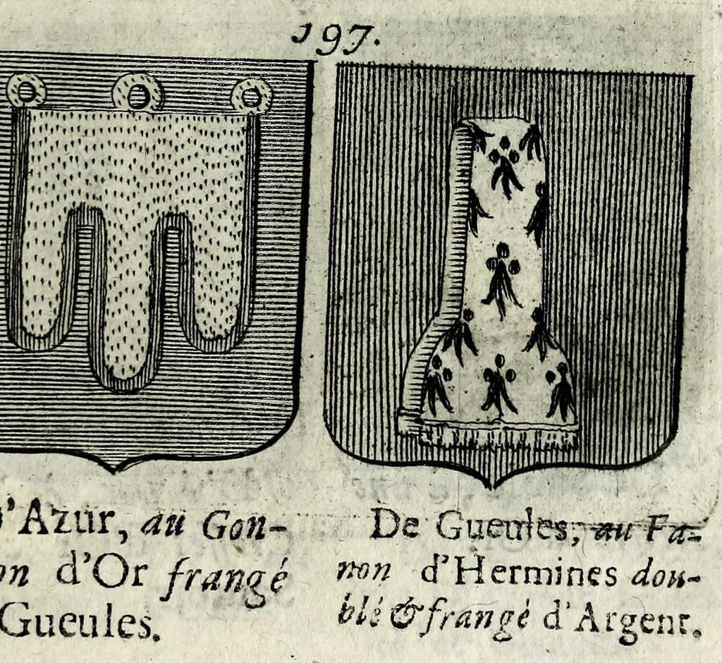 An illustration from Le blason de France, ou, Notes curieuses sur l'edit concernant la police des armoiries, 1697, leaf 359