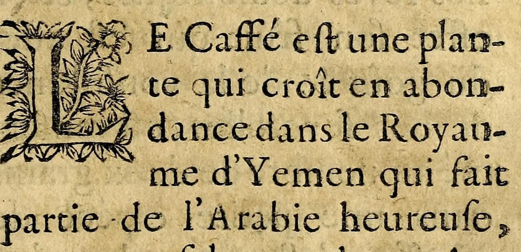 An illustration from Le bon usage du thé, du caffé et du chocolat pour la preservation & pour la guerison des maladies., 1687, leaf 115