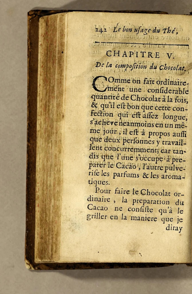 An illustration from Le bon usage du thé, du caffé et du chocolat pour la preservation & pour la guerison des maladies., 1687, leaf 268