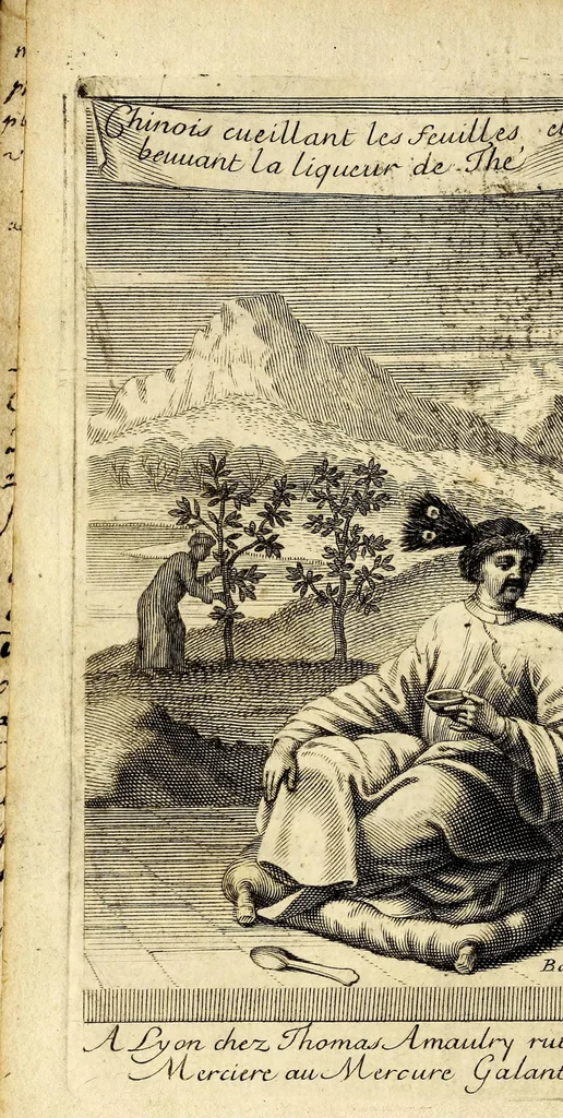 An illustration from Le bon usage du thé, du caffé et du chocolat pour la preservation & pour la guerison des maladies., 1687, leaf 6