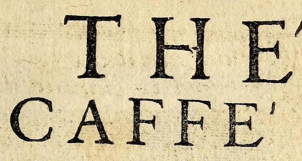 An illustration from Le bon usage du thé, du caffé et du chocolat pour la preservation & pour la guerison des maladies., 1687, leaf 7
