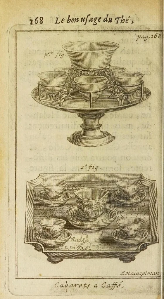 An illustration from Le bon usage du thé, du caffé et du chocolat pour la preservation & pour la guerison des maladies, 1687, leaf 186