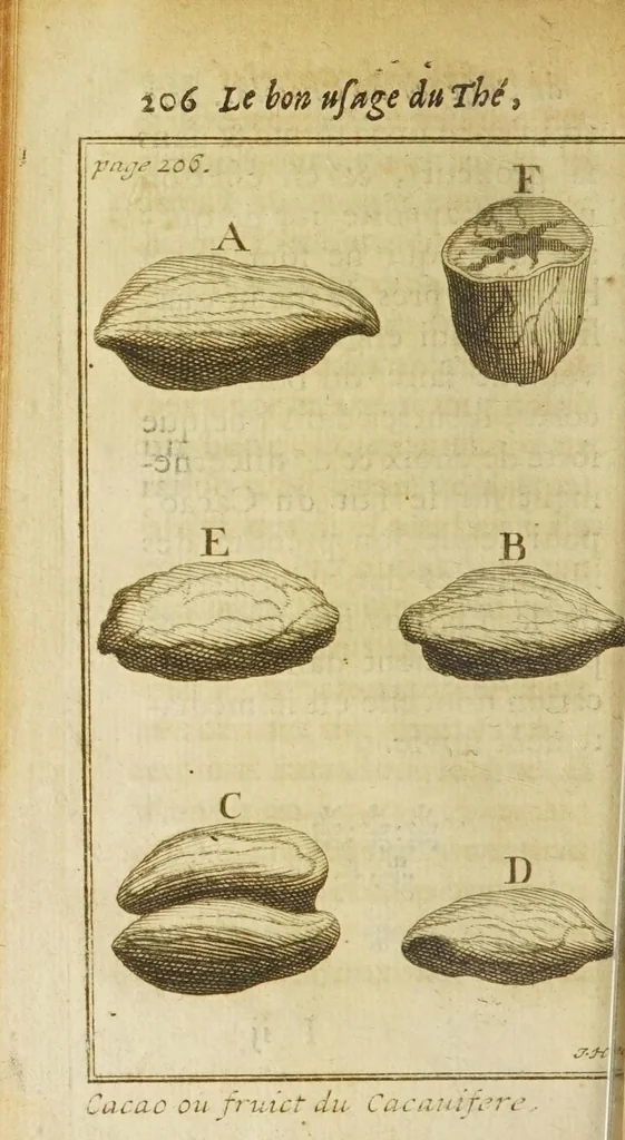 An illustration from Le bon usage du thé, du caffé et du chocolat pour la preservation & pour la guerison des maladies, 1687, leaf 224