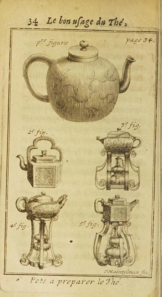 An illustration from Le bon usage du thé, du caffé et du chocolat pour la preservation & pour la guerison des maladies, 1687, leaf 62