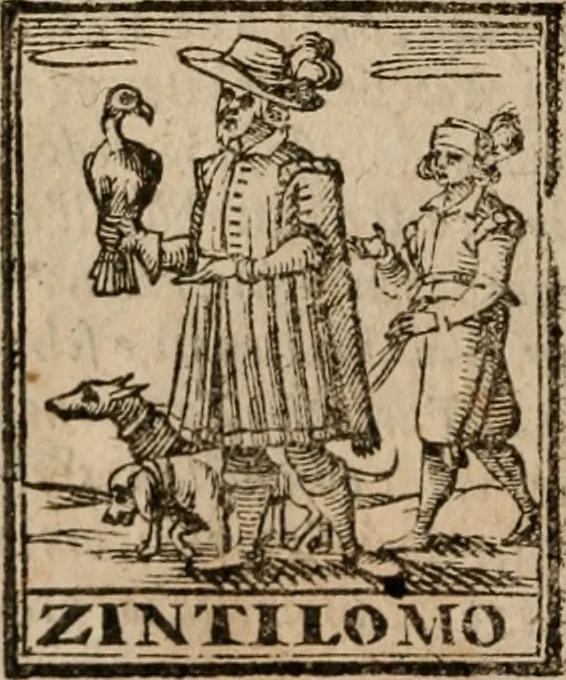 An illustration from Le bravvre del capitano Spavento, divise in molti ragionamenti in forma di dialogo, 1618, leaf 177