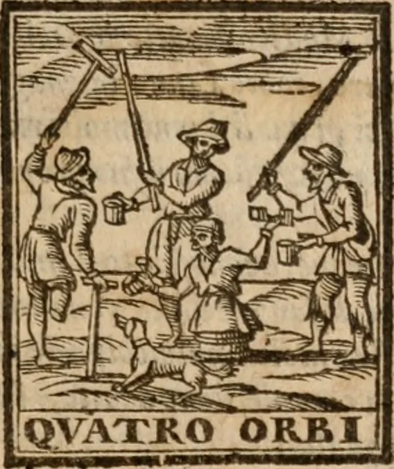 An illustration from Le bravvre del capitano Spavento, divise in molti ragionamenti in forma di dialogo, 1618, leaf 186