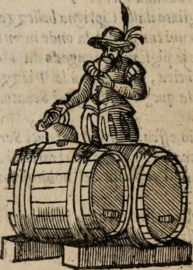 An illustration from Le bravvre del capitano Spavento, divise in molti ragionamenti in forma di dialogo, 1618, leaf 23