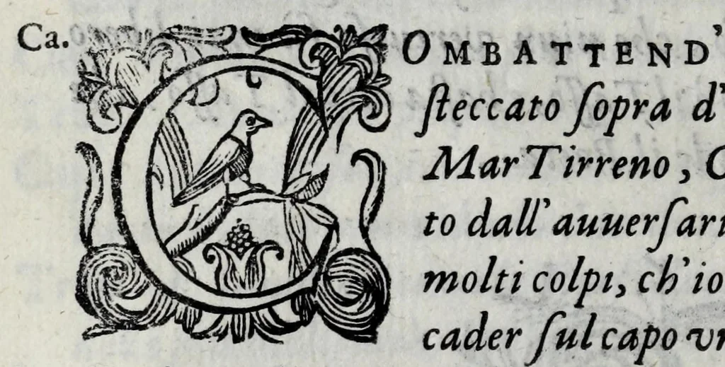 An illustration from Le bravvre del Capitano Spauento : divise in molti ragionamenti in forma di dialogo, 1607, leaf 382