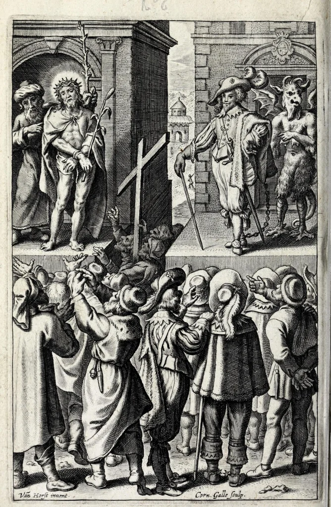 An illustration from Le breuiere des courtisans : enrichy d'vn grand nombre de figures, 1630, leaf 164
